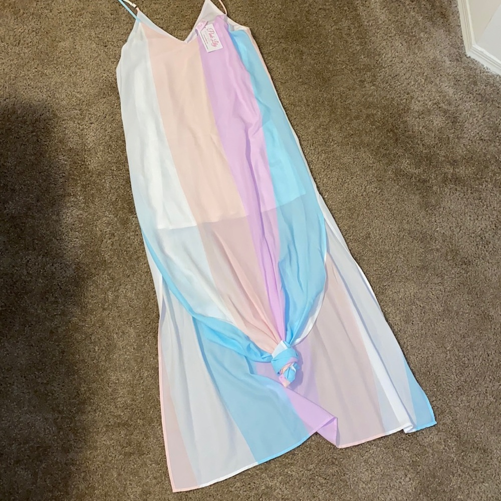 Pink Lily Maxi Dress - NWT - Med